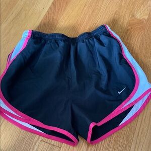 Nike Women's Black and Pink Running Shorts